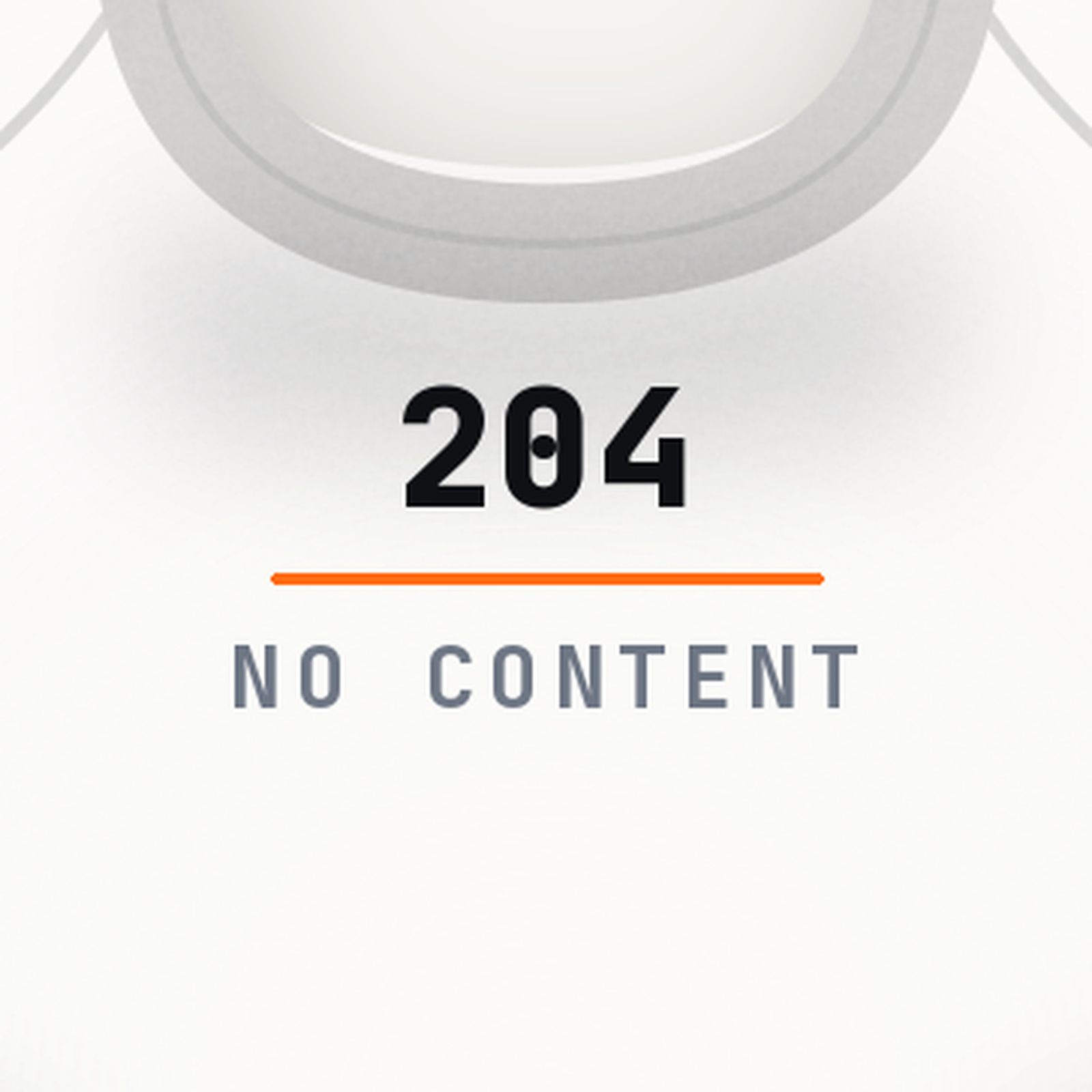 Close-up of the 204 No Content screen print