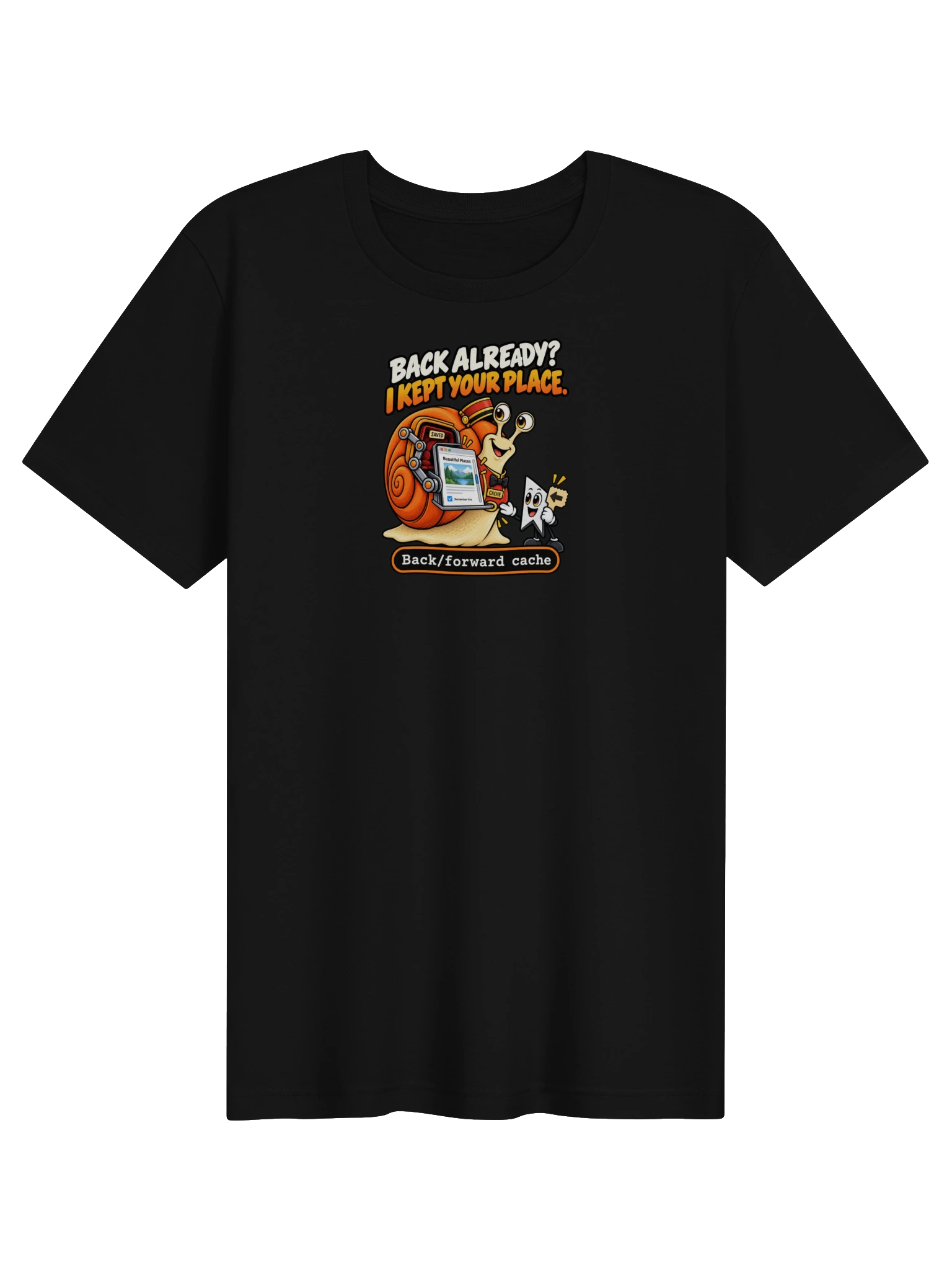 UNSNAIL // Back Already? T-Shirt — garment and print