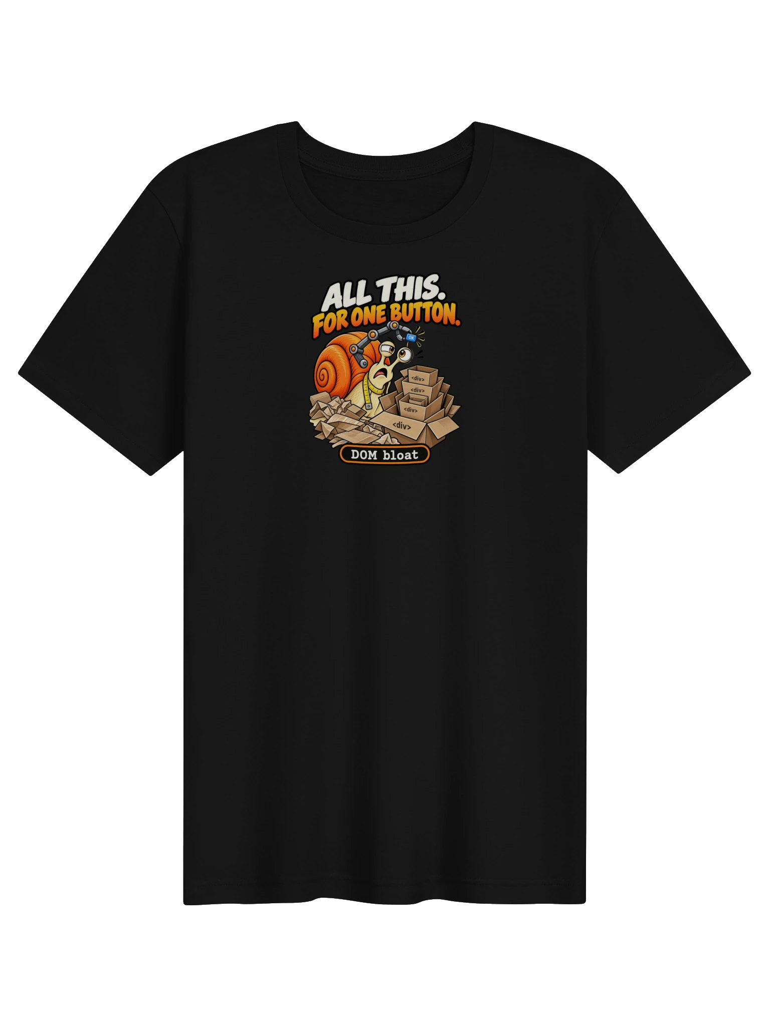 UNSNAIL // DOM Bloat T-Shirt — garment and print