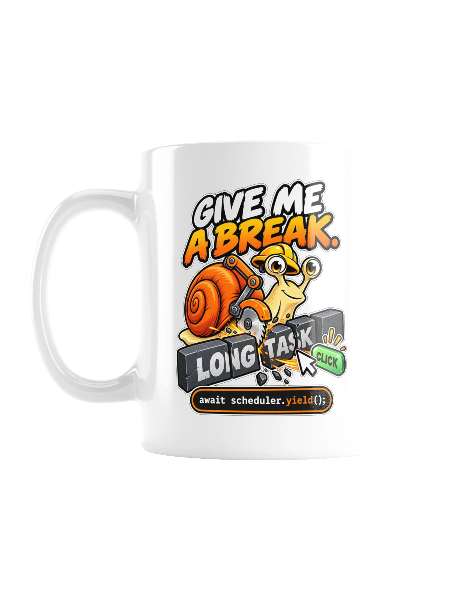 UNSNAIL // Give Me a Break Mug — product and print