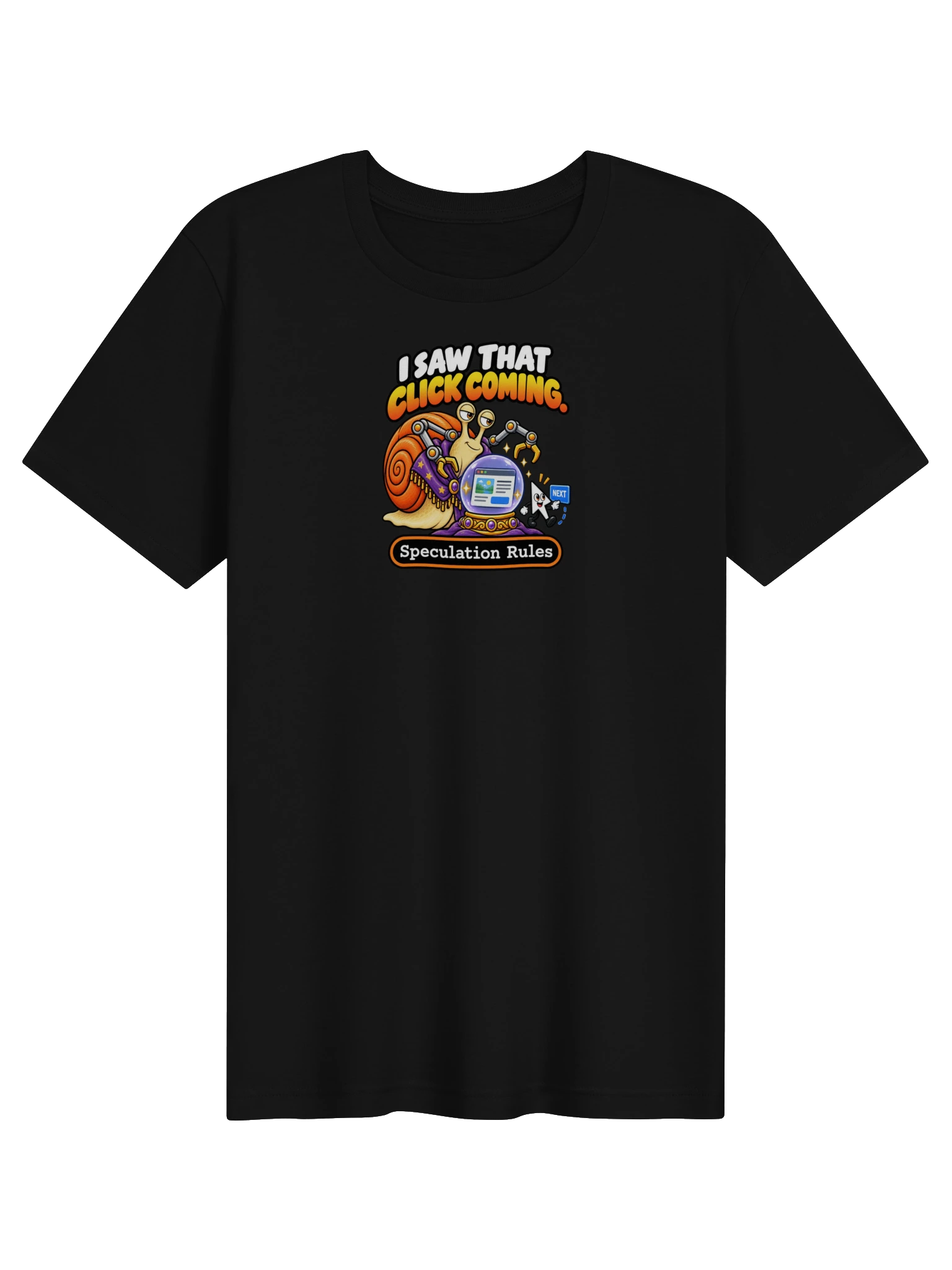 UNSNAIL // I Saw That Click Coming T-Shirt — garment and print