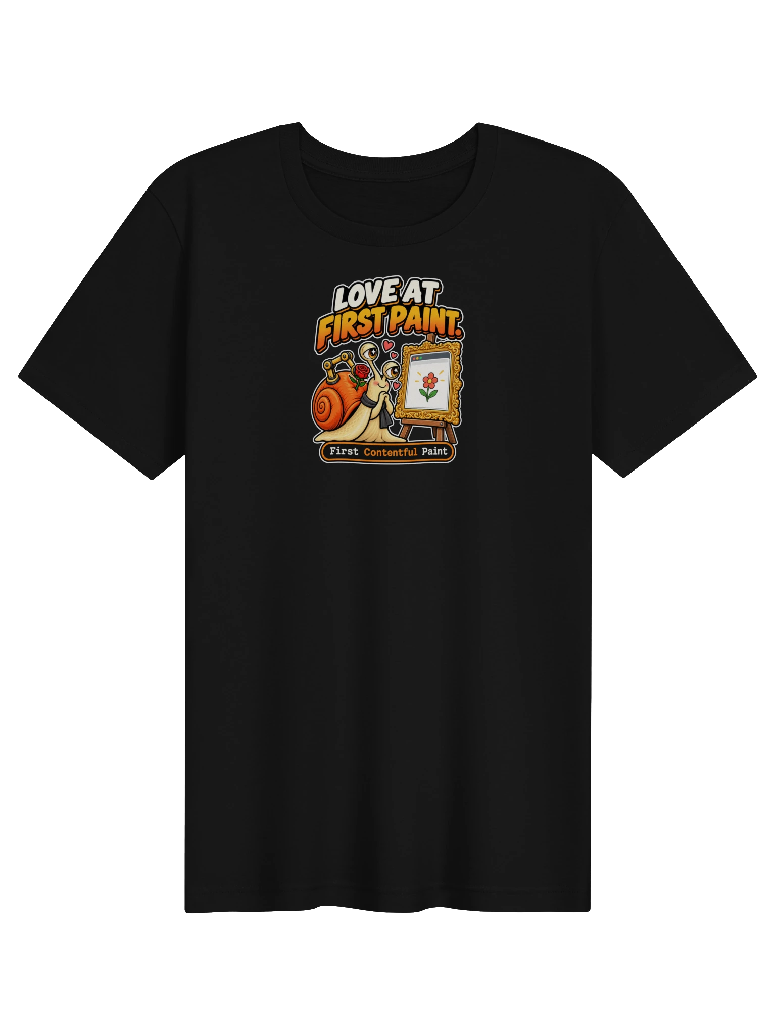 UNSNAIL // Love at First Paint T-Shirt — garment and print