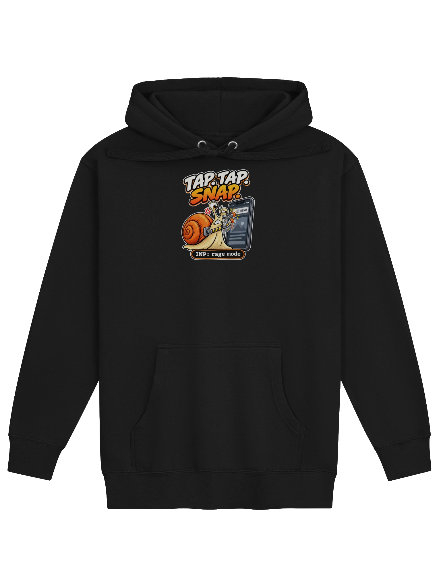 UNSNAIL // Rage Click Hoodie — product and print
