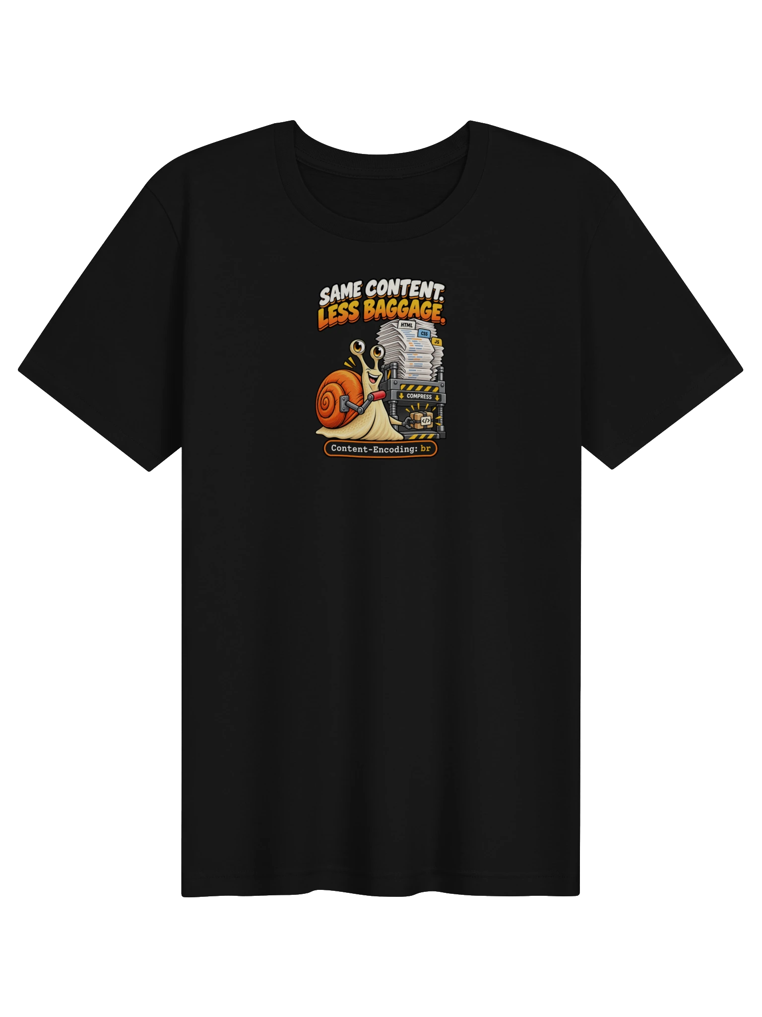 UNSNAIL // Same Content, Less Baggage T-Shirt — garment and print