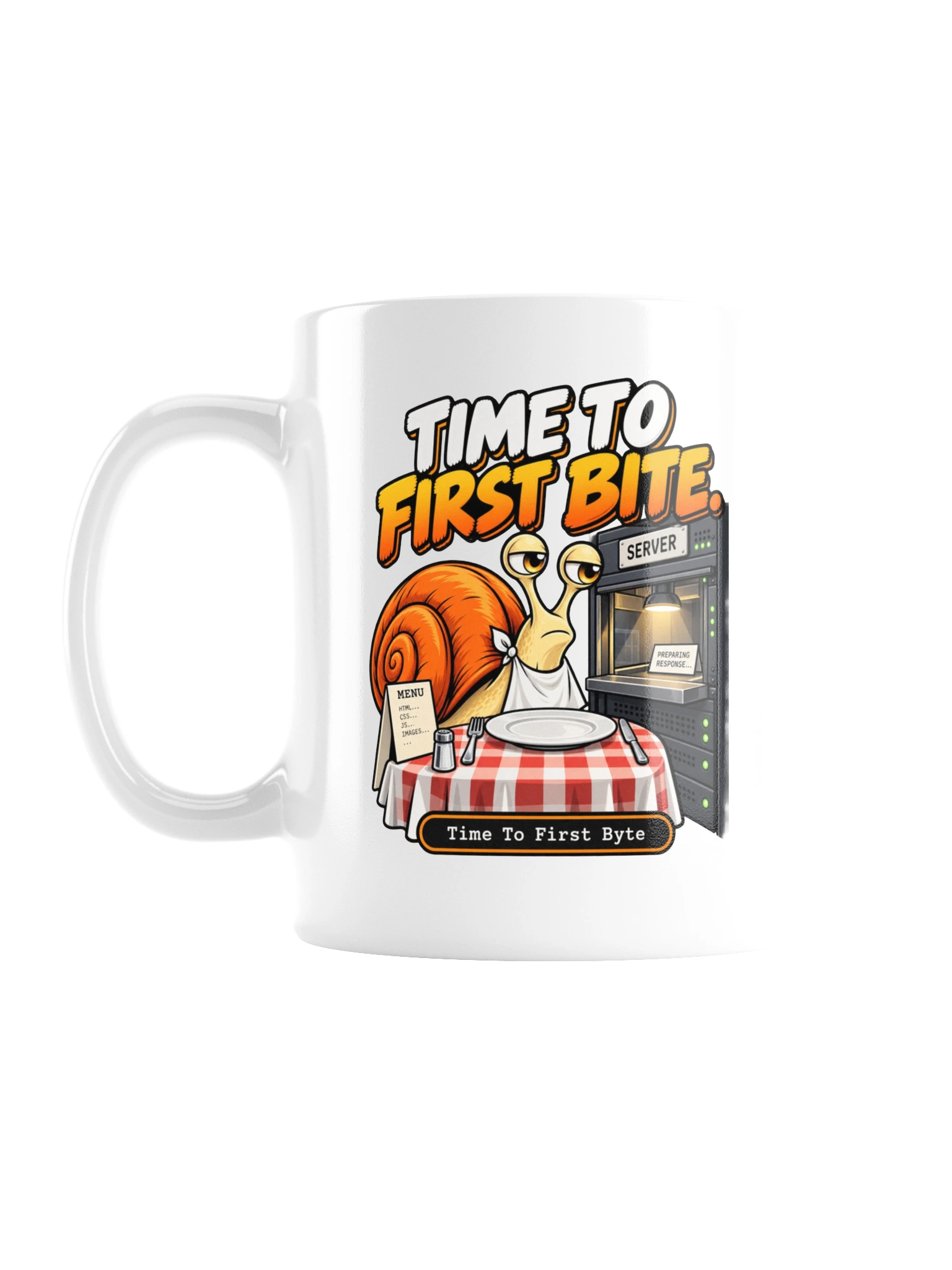 UNSNAIL // Time to First Bite Mug — product and print
