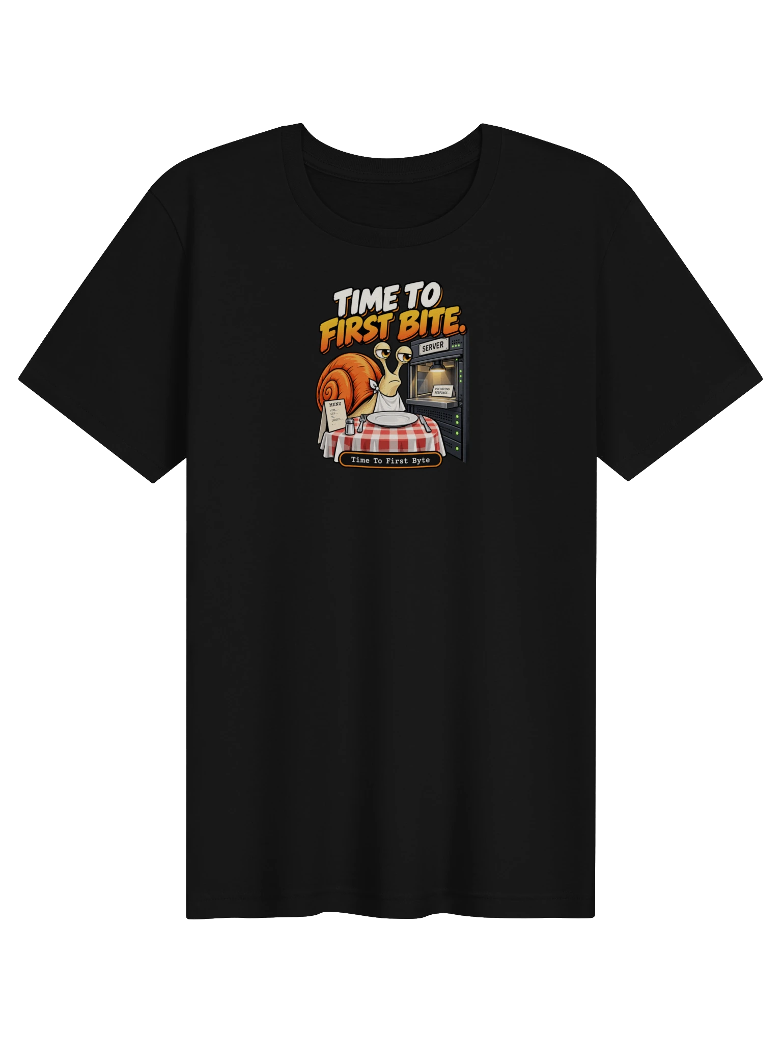 UNSNAIL // Time to First Bite T-Shirt — garment and print